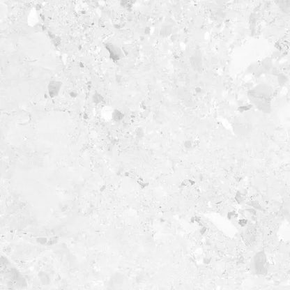 Ama White Terrazzo Porcelain 90X90 cm matt Tile. from £44.99 Vero