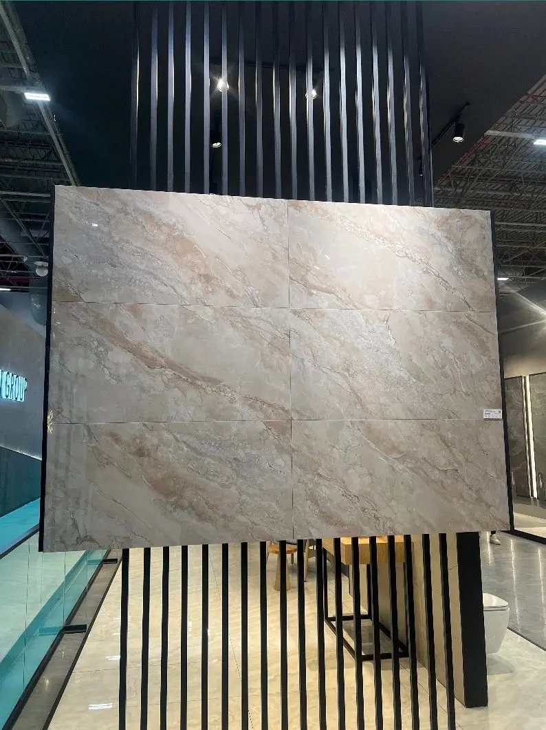 Spanish Amor polished 60x120 cm marble effect Porcelain Tiles from £27.99 sq.m - Vivido Tiles
