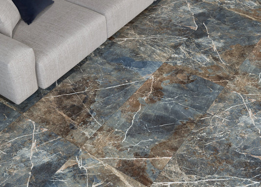 Andromeda polished 60x120 cm marble effect Porcelain Tiles from £24.99 sq.m Arts