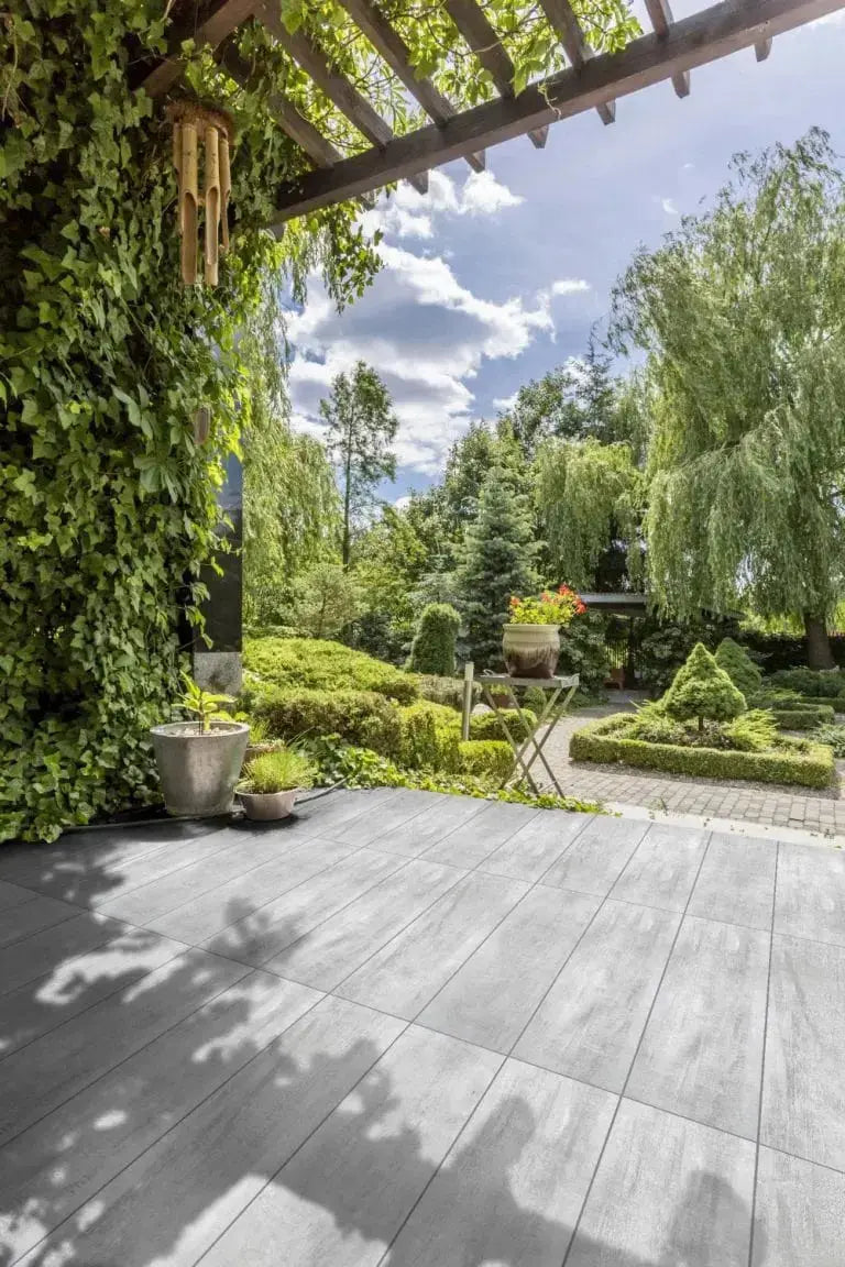 Anti Slip Forest Wood Silver  300x1200x20 mm Outdoor Porcelain Tiles from £38.40 Vivido Tiles Harrogate 