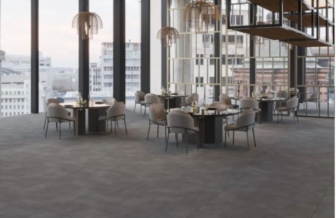 Ark ANTHRACITE 60x120X0.7 cm Matt Porcelain Tiles from £27.99 sq.m TS