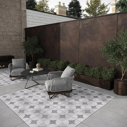 Siman Crechio Decor 600x600x20mm Decorative Outdoor Porcelain Paving £36.99 sq.m vivido-tiles-harrogate