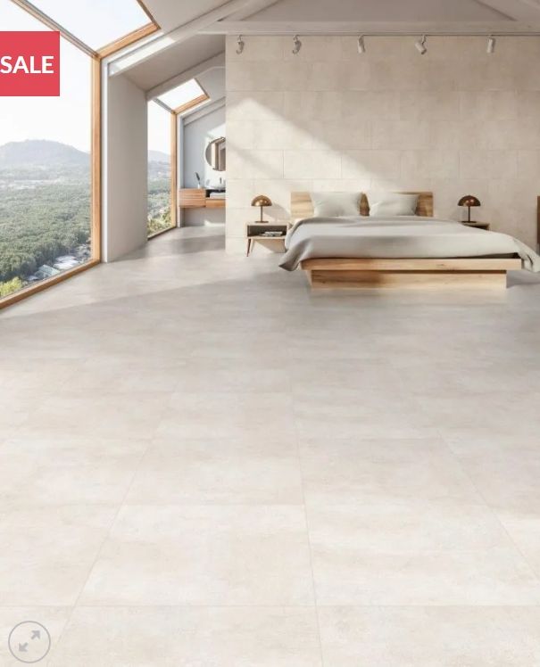 Ark IVORY 60x120X0.7 cm Matt Porcelain Tiles from £27.99 sq.m TS