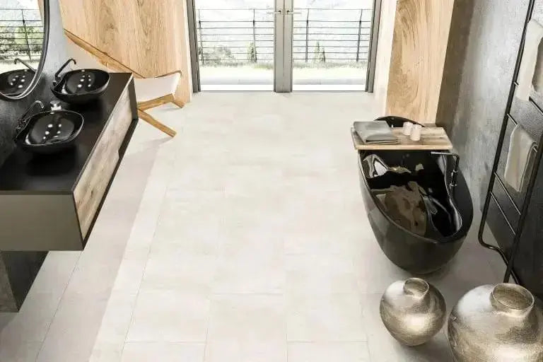 Ark Ivory 80x80 cm Concrete effect 80x80x cm Porcelain Tile from £25.99 sq.m vivido-tiles-uk 