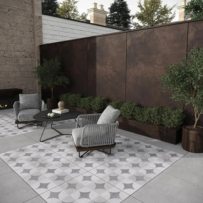 Ark Silver Matt 600x600x20mm Outdoor Porcelain Tiles Paving from £26.99 per sq.m
 vivido-tiles-uk