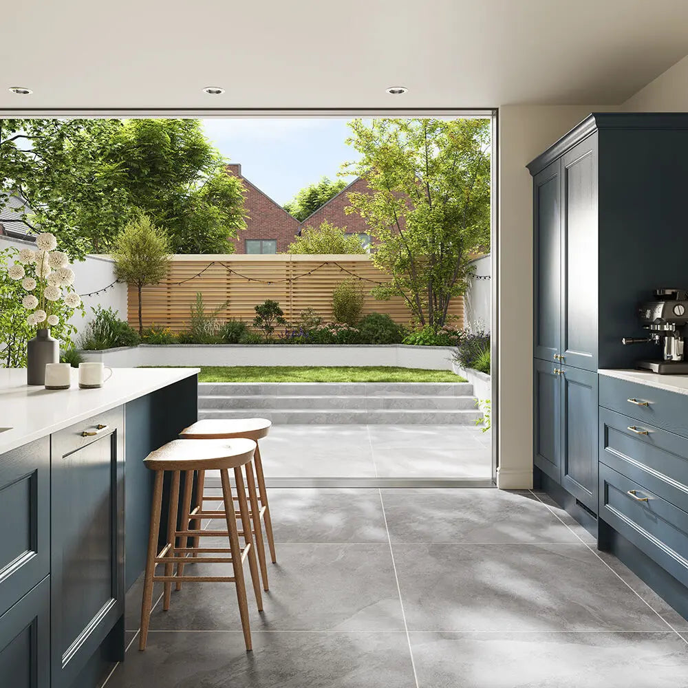 Atlanta Grey 1000x1000 x20 mm Outdoor Porcelain Tiles Paving £64.99 sq.m vivido-tiles-uk