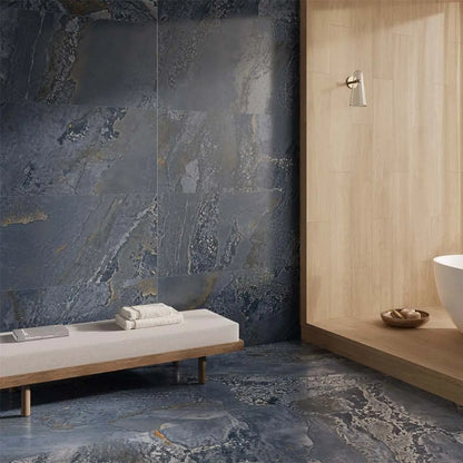 Blue Planet 1198x598 mm Semi polished Porcelain wall & Floor Tiles £54.99 sq.m Vero