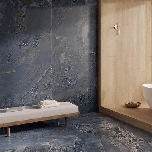 Blue Planet 1198x598 mm Semi polished Porcelain wall & Floor Tiles £54.99 sq.m Vero