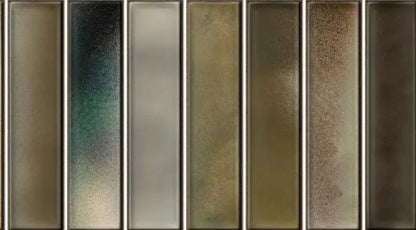 Bor Green  15x30 cm Rustic Feature wall Tiles from £37.99 sq.m vivido-tiles-uk