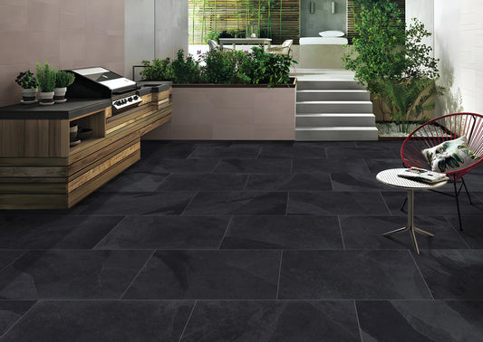 Brazilian Black Slate 600x900x20 mm Outdoor Porcelain Tiles Paving slabs ONLY £24.99 sq.m PAV