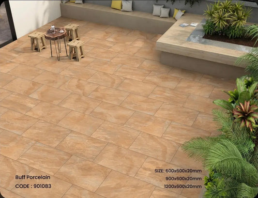 Buff Slate 600x900x20 mm Outdoor Porcelain Tiles Paving slabs ONLY £24.99 sq.m PAV