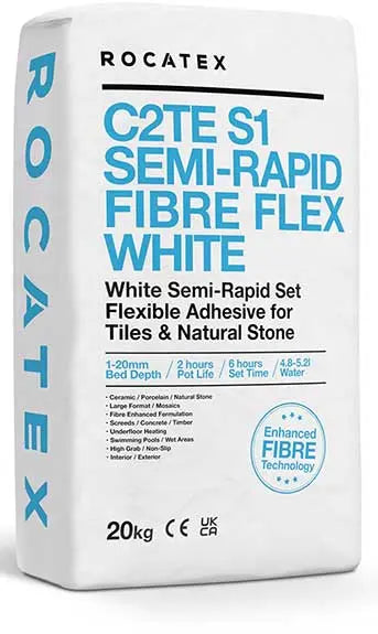 C2FT S1 semi Rapid Flex White wall & floor 20 kg Adhesive Rocatex