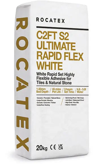 C2FT S2 Ultimate Rapid Flex White wall & floor 20 kg Adhesive Rocatex