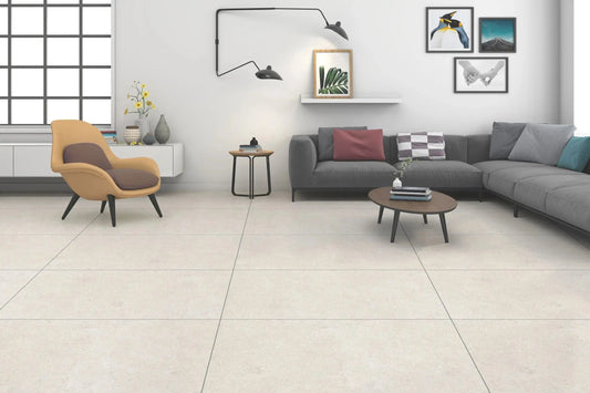 CONCRETE WHITE 80x120 cm Matt Porcelain Tile £25.99 sq.m Vivido Tiles Uk 
