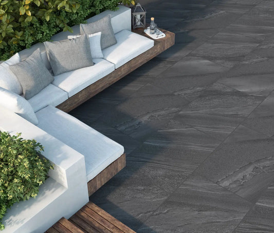CROSS BLACK 600x900x20 mm Outdoor Porcelain Tiles Paving slabs ONLY £27.99 sq.m PAV
