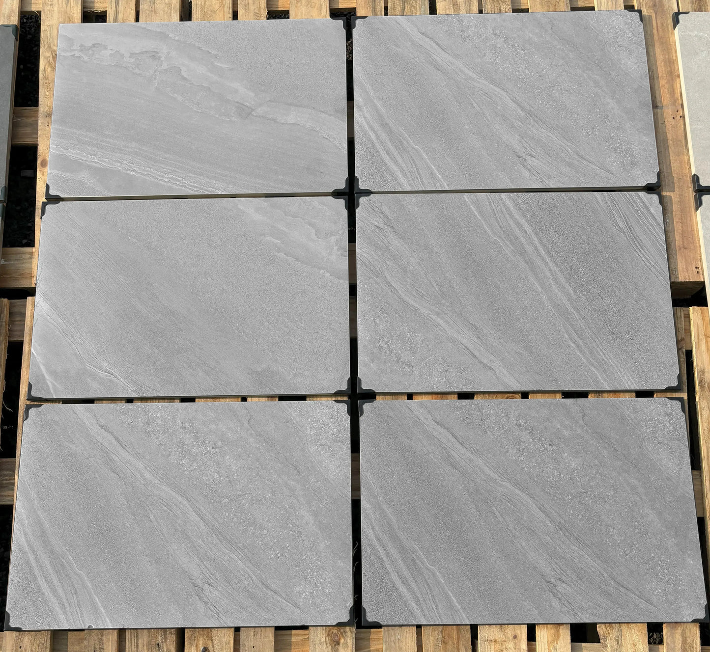 CROSS GREY 600x900x20 mm Outdoor Porcelain Tiles Paving slabs ONLY £27.99 sq.m vivido-tiles-yorkshire