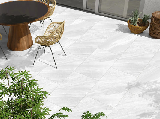 CROSS WHITE 600x900x20 mm Outdoor Porcelain Tiles Paving slabs ONLY £27.99 sq.m vivido-tiles-yorkshire