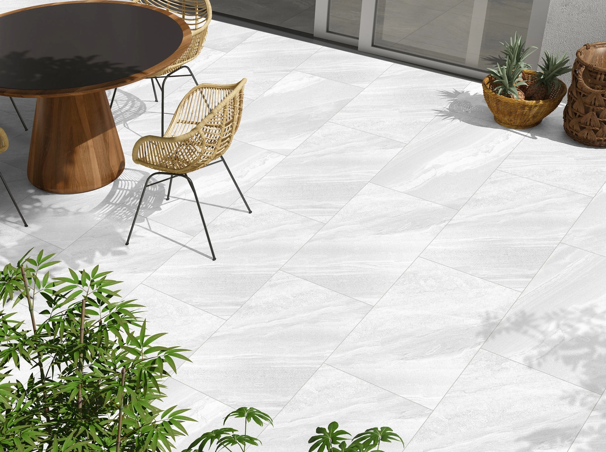 CROSS WHITE 600x900x20 mm Outdoor Porcelain Tiles Paving slabs ONLY £27.99 sq.m PAV