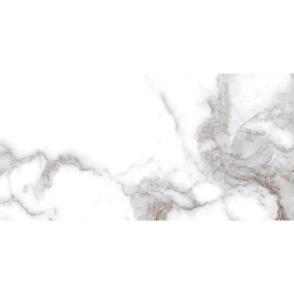 Calacutta White 60x120 cm 10 mm High Gloss Porcelain Tile £19.99 Vivido Tiles Harrogate 