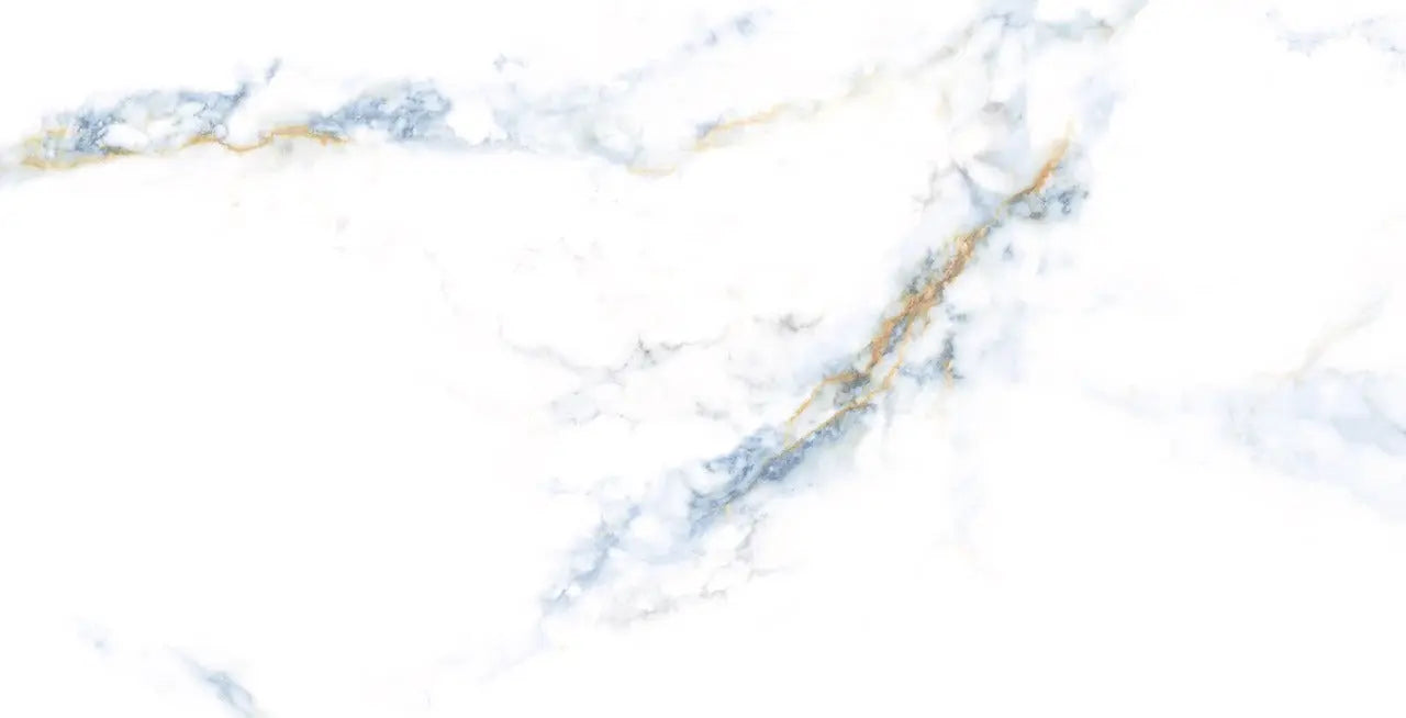 Calcatta Blue Veins polished 60x120 cm marble effect Porcelain Tiles from £34.99 sq.m Arts