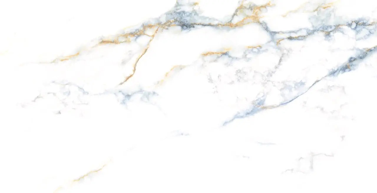 Calcatta Blue Veins polished 60x120 cm marble effect Porcelain Tiles from £34.99 sq.m Arts