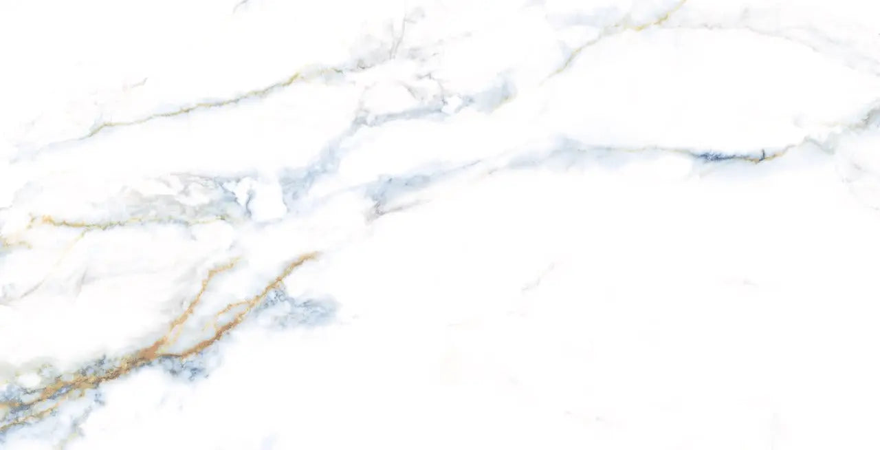 Calcatta Blue Veins polished 60x120 cm marble effect Porcelain Tiles from £34.99 sq.m Arts