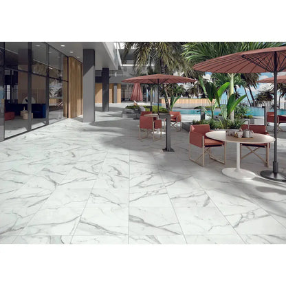Carrara 600x600x20mm Outdoor Porcelain Tiles Paving from £29.99 per sq.m vivido-tiles-uk