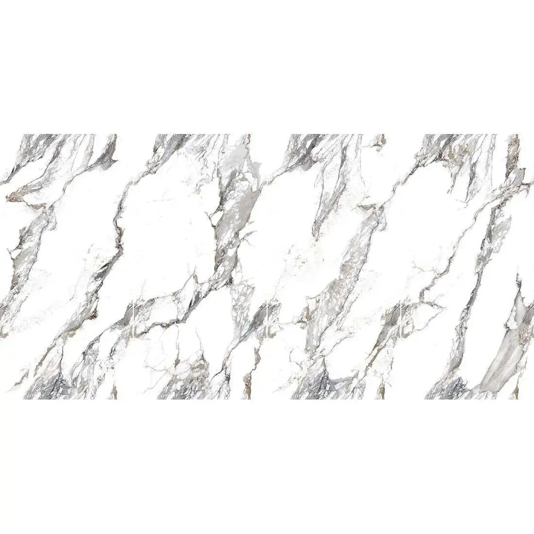 Calcutta Borghini bookmatch 60 x 120 cm Polished Porcelain Tile Vivido Tiles Harrogate 