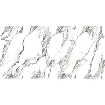 Calcutta Borghini bookmatch 60 x 120 cm Polished Porcelain Tile Vivido Tiles Harrogate 