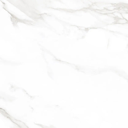 Carrara White 120x120 cm Large Polished Porcelain Tiles. from £39.99 sq.m Arts