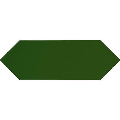 Cast Bottle Green Glazed Ceramic Wall Tile 100x300 mm £54.99 sq.m Vero
