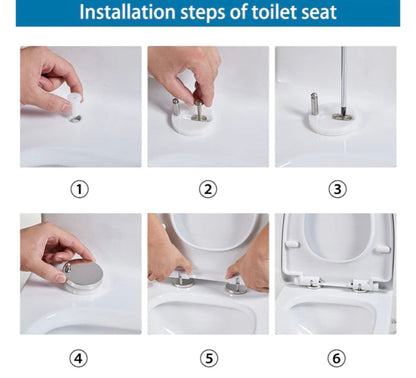 Close Coupled Toilet Square Ceramic White Short Projection Bathroom WC - Vivido Tiles