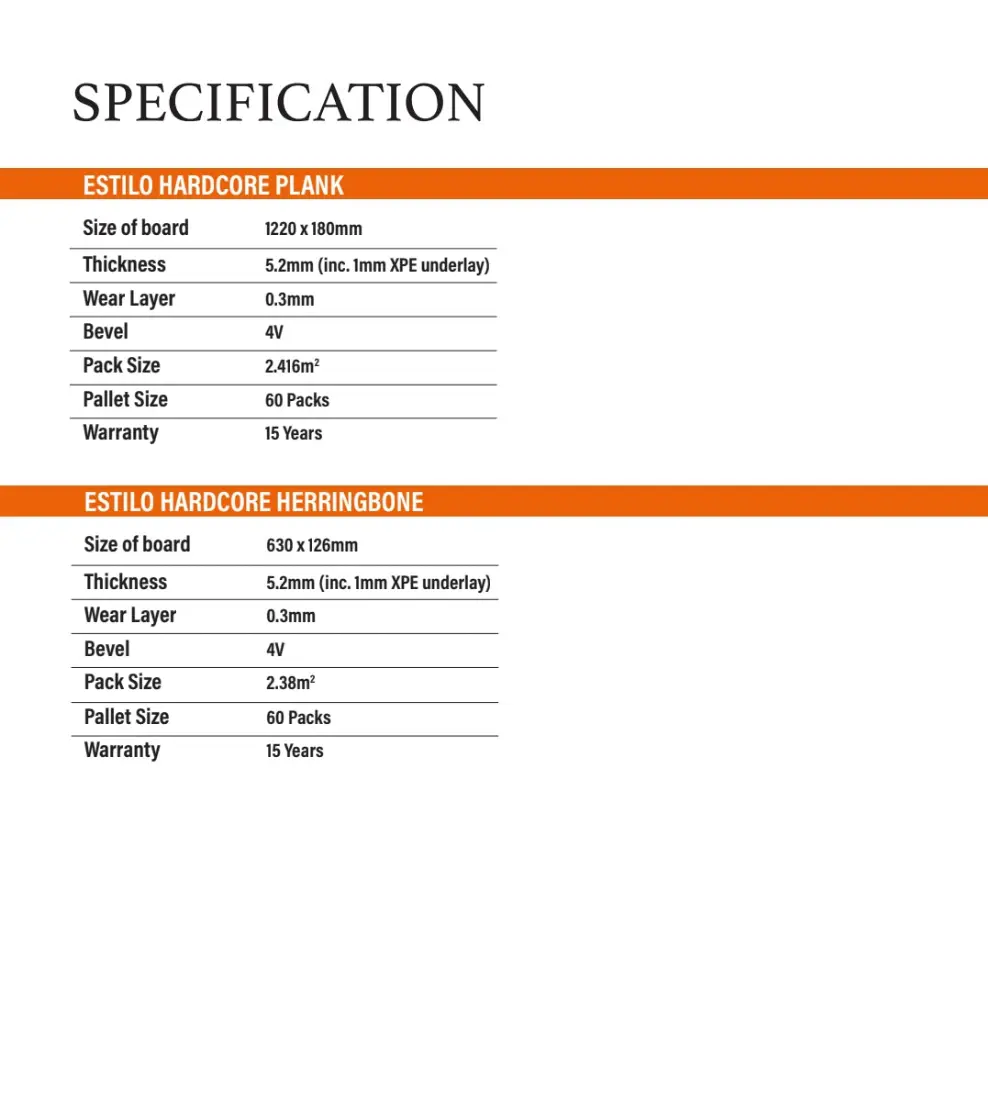 DRIFT ESTILO HARDCORE SPC Flooring | Herringbone from £19.99 sq.m - Vivido Tiles