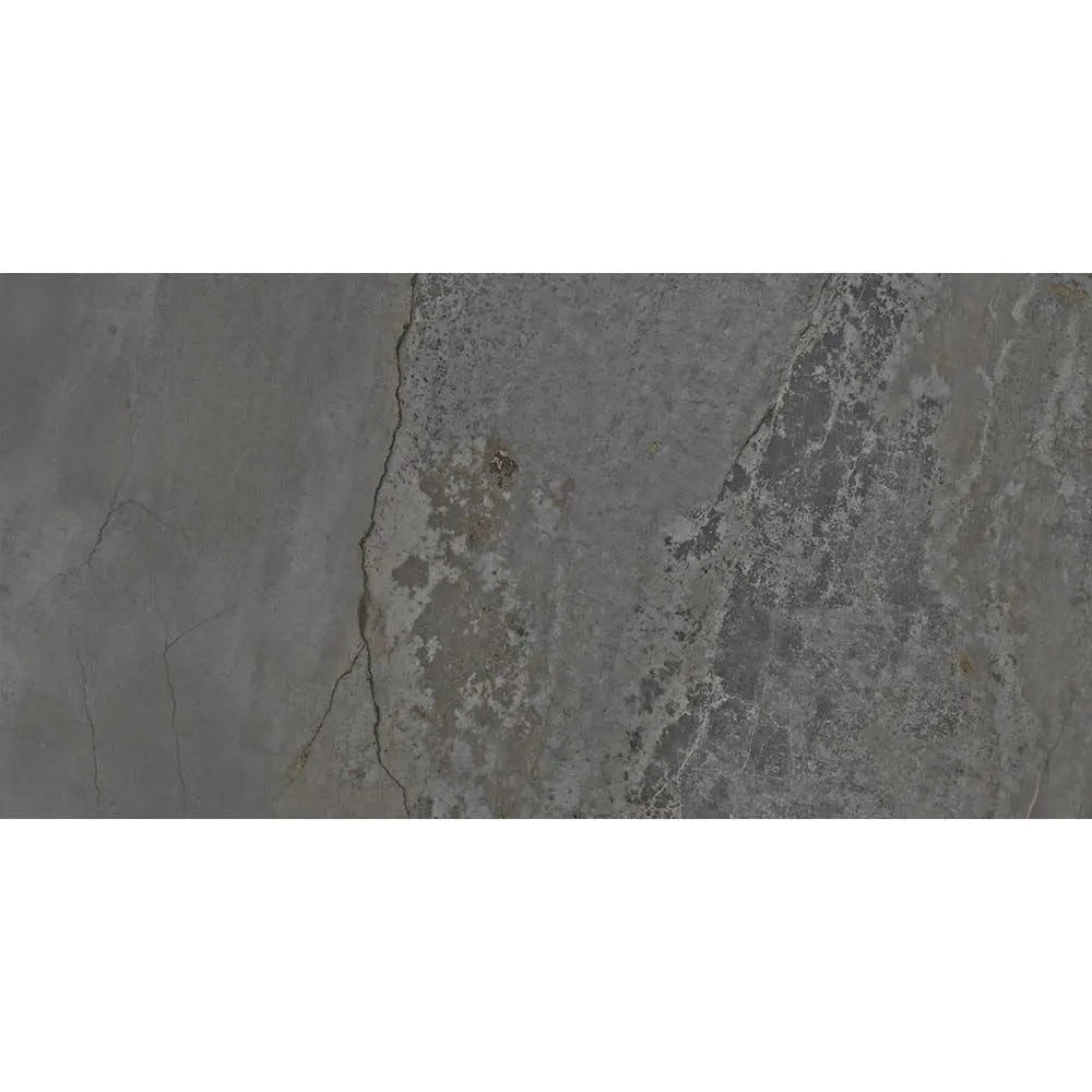 Dark Grey Planet 1198x598 mm Semi polished Porcelain wall & Floor Tiles £54.99 sq.m Vero