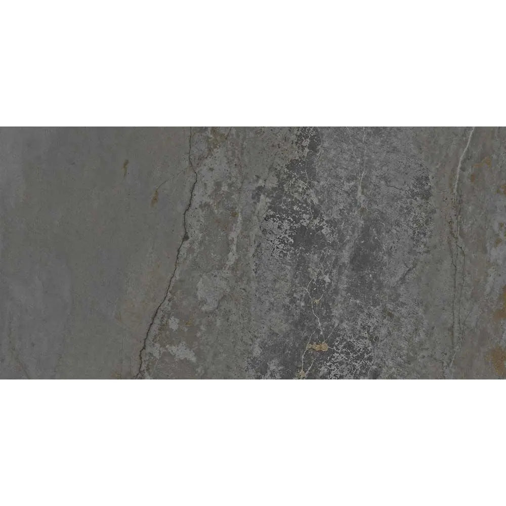 Dark Grey Planet 1198x598 mm Semi polished Porcelain wall & Floor Tiles £54.99 sq.m Vero
