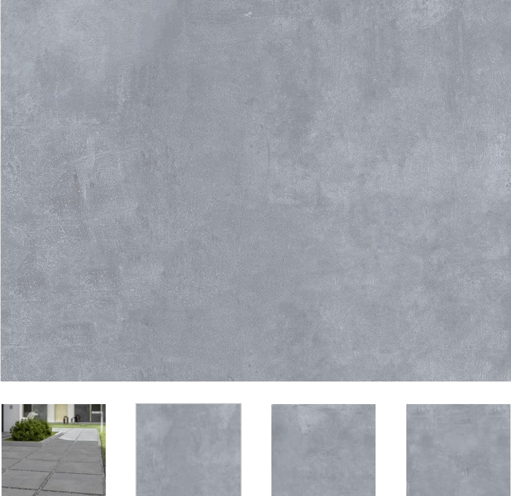 Driveway Outdoor Porcelain Tiles Stone Grey 600x600x30 mm concrete effect Bien