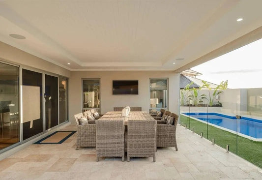 Dura Natural Stone Beige Travertine 30mm thick Random pack Only £49.99 sq.m imp