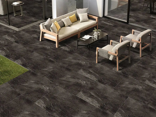 Earth Black 600x900x20 mm Outdoor Porcelain Tiles Paving slabs ONLY £24.99 sq.m vivido-tiles-yorkshire