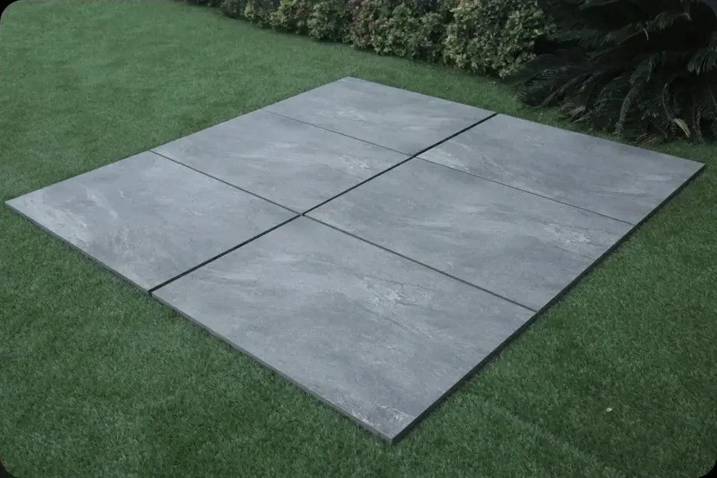 Earth Grey 600x900x20 mm Outdoor Porcelain Tiles Paving slabs ONLY £24.99 sq.m vivido-tiles-uk