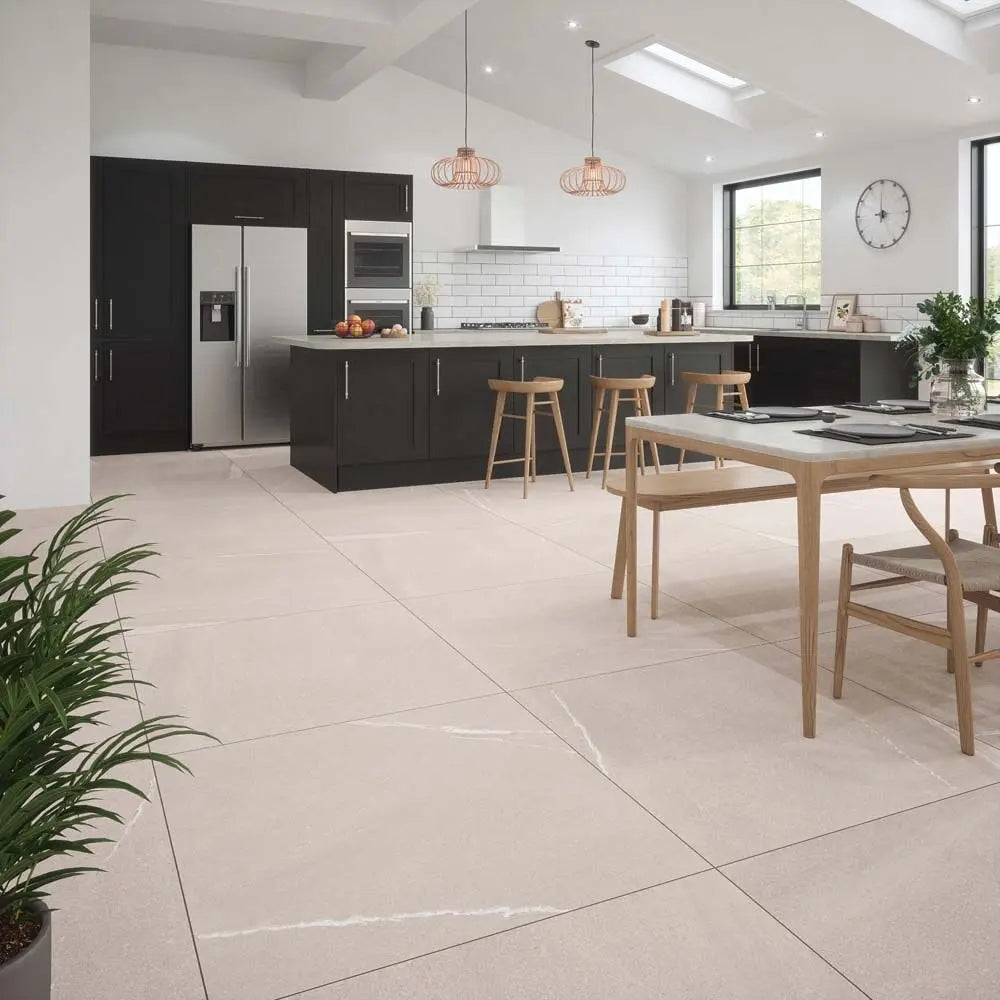 East Mink 100x100 cm marble effect porcelain tiles from £49.99 per sq.m Vero