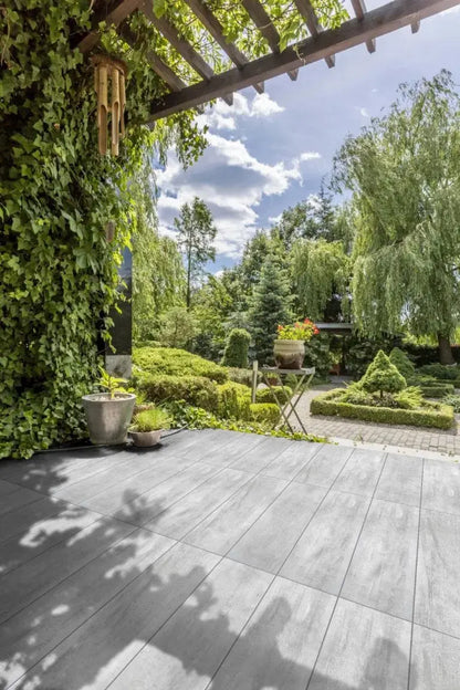 Anti Slip Forest Wood Silver  300x1200x20 mm Outdoor Porcelain Tiles from £38.40 Vivido Tiles Harrogate 