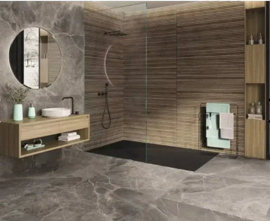 Finale Dark 60x120 cm Matt Porcelain wood effect tiles from £34.99 sq.m vivido-tiles-uk