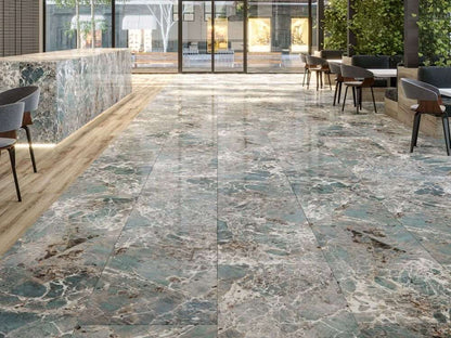 Firoza 60 x 120 cm 7mm Polished Porcelain Tile. Vivido Tiles Harrogate 