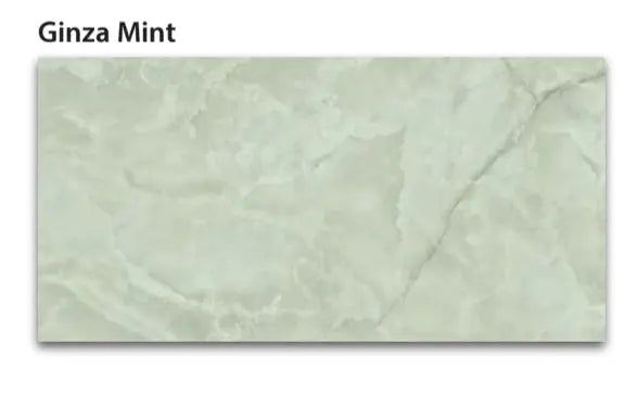 Ginza Verde polished 60x120 cm marble effect Porcelain Tiles from £29.99 sq.m TS