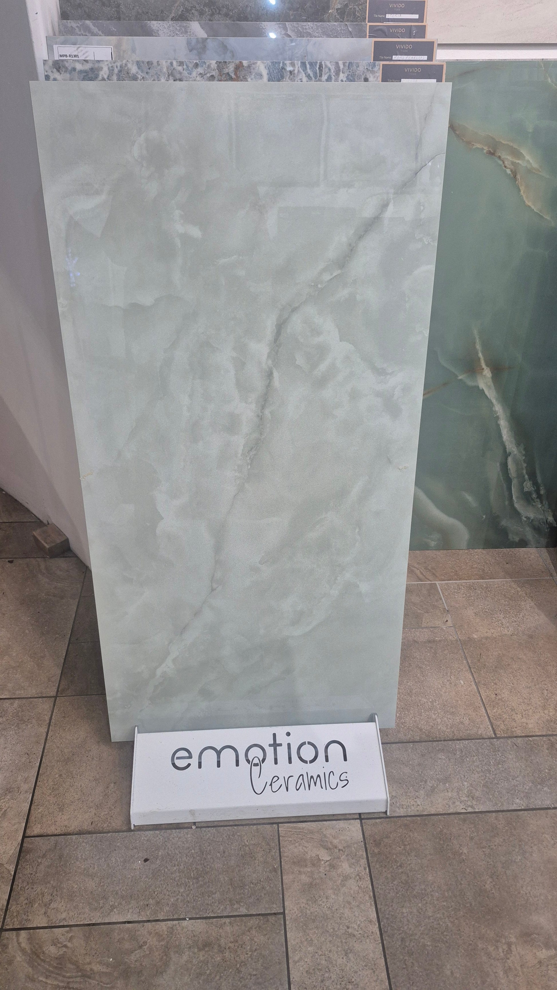 Ginza Verde polished 60x120 cm marble effect Porcelain Tiles from £29.99 sq.m TS