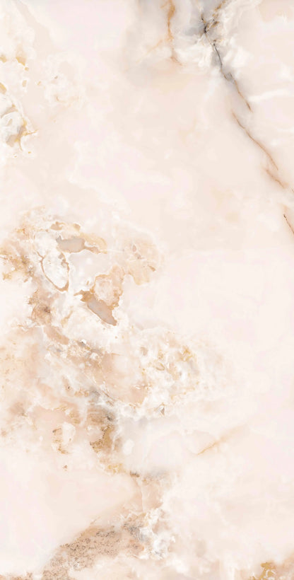 Granelle Pink polished 60x120 cm marble effect Porcelain Tiles from £25.99 sq.m Arts