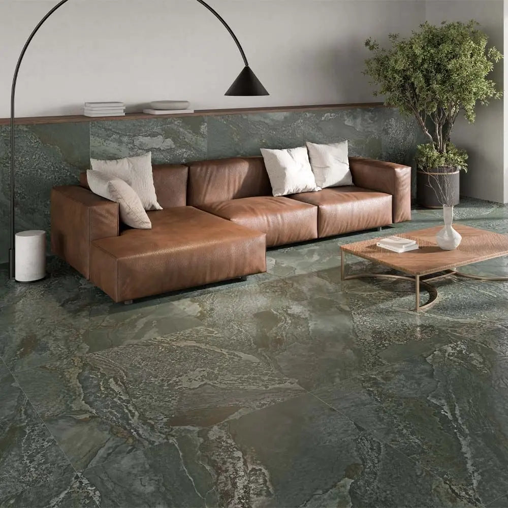 Green Planet 1198x598 mm Semi polished Porcelain wall & Floor Tiles £54.99 sq.m IMP