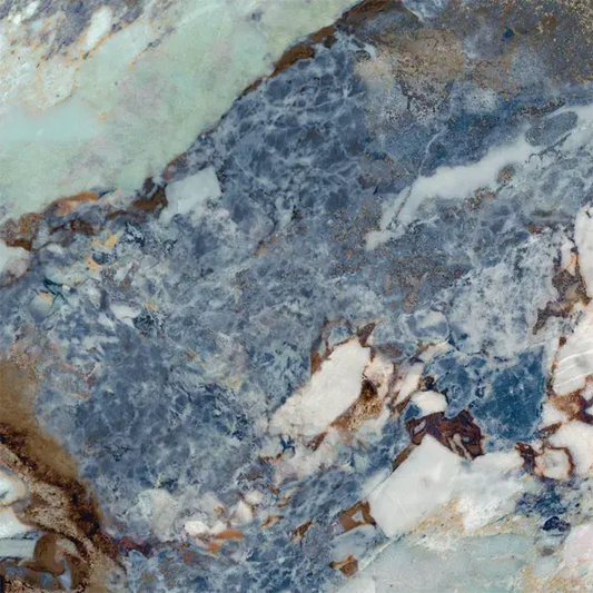 Greta Blue 120x120 cm Large Polished Porcelain Tiles. from £59.99 sq.m IMP