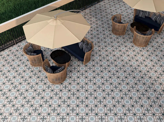 HELIX Patterned Tiles 20x20  Matt Ceramic wall and floor from ONLY £27.99 sq.m -Vivido-tiles-uk