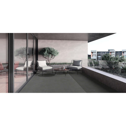 Hakodate charcoal Full body Anti-slip R12 30x30 cm Matt Porcelain Tiles from £26.70 sq.m DS